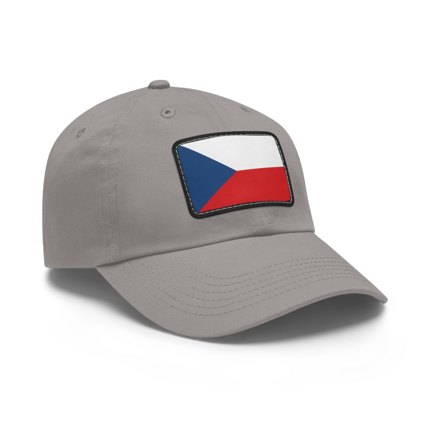 Flag Village Czech Republic Flag Hat Cap with Leather Patch