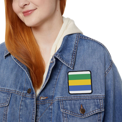 Flag Village Gabon Flag Embroidery Iron-On Patches
