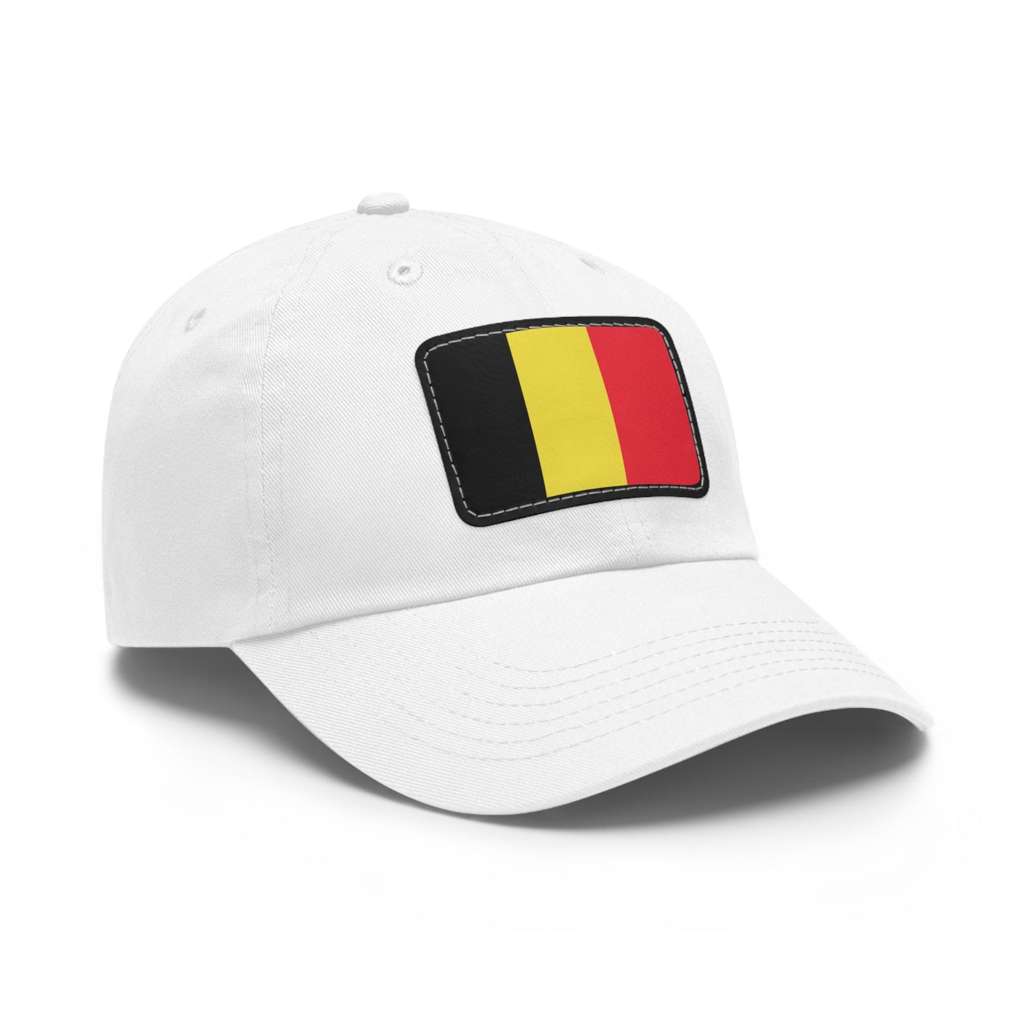 Flag Village Belgium Flag Hat Cap with Leather Patch