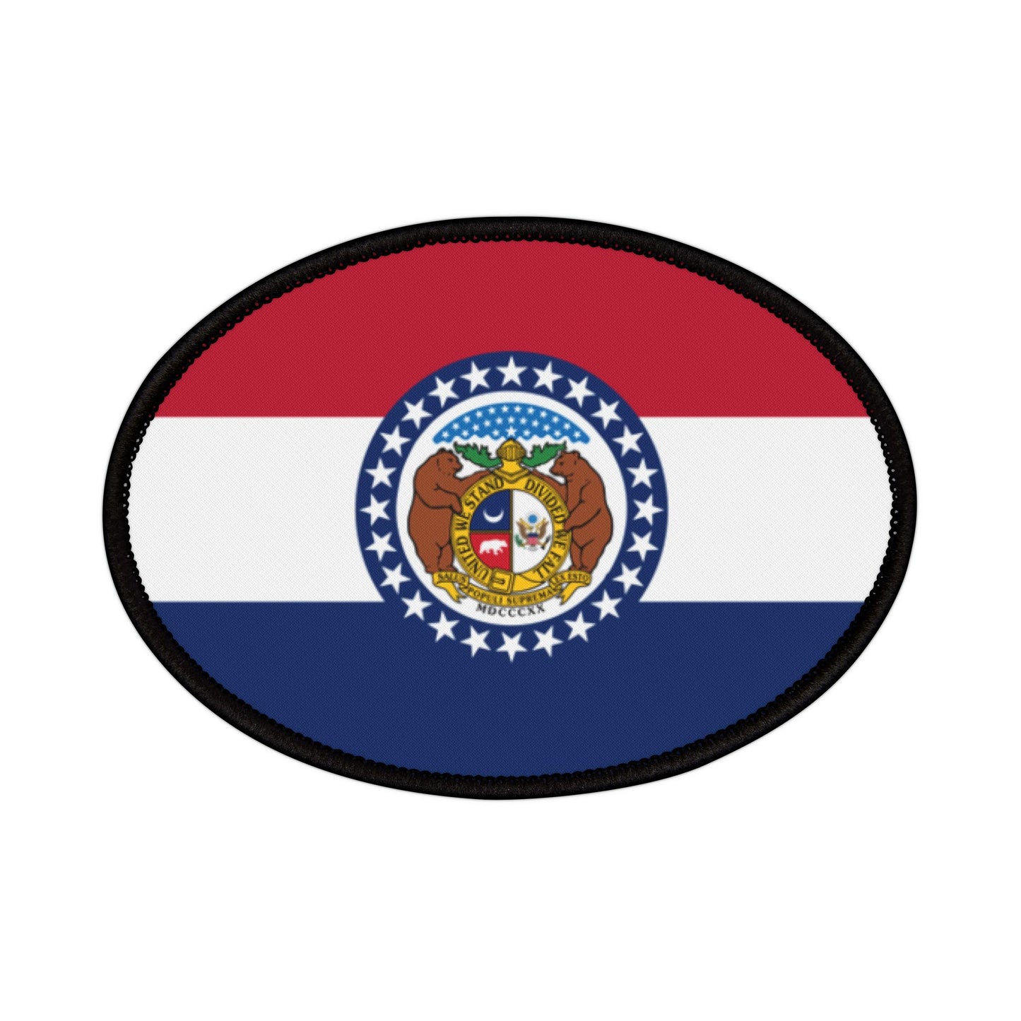 Flag Village Missouri State Flag Embroidery Iron-On Patches