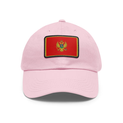 Flag Village Montenegro Flag Hat Cap with Leather Patch