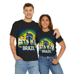 Flag Village Brazil Sporting Flag T-SHIRT Heavy Cotton Tee BRA0010