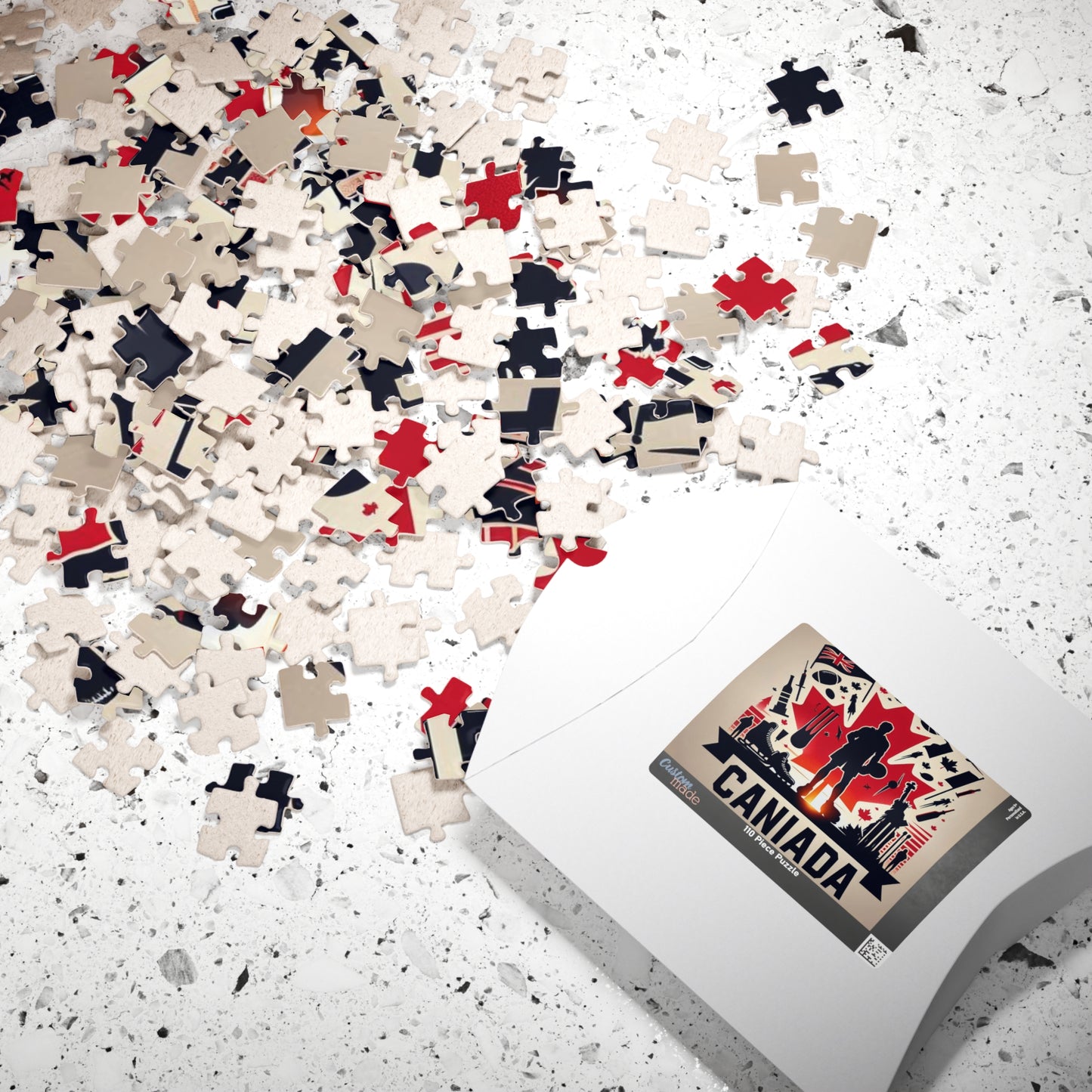 Flag Village CANADA Sporting Flag Puzzle (110, 252, 520, 1014-piece) CAN0004