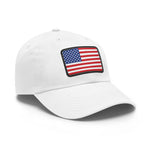 Flag Village United States Flag Hat Cap with Leather Patch