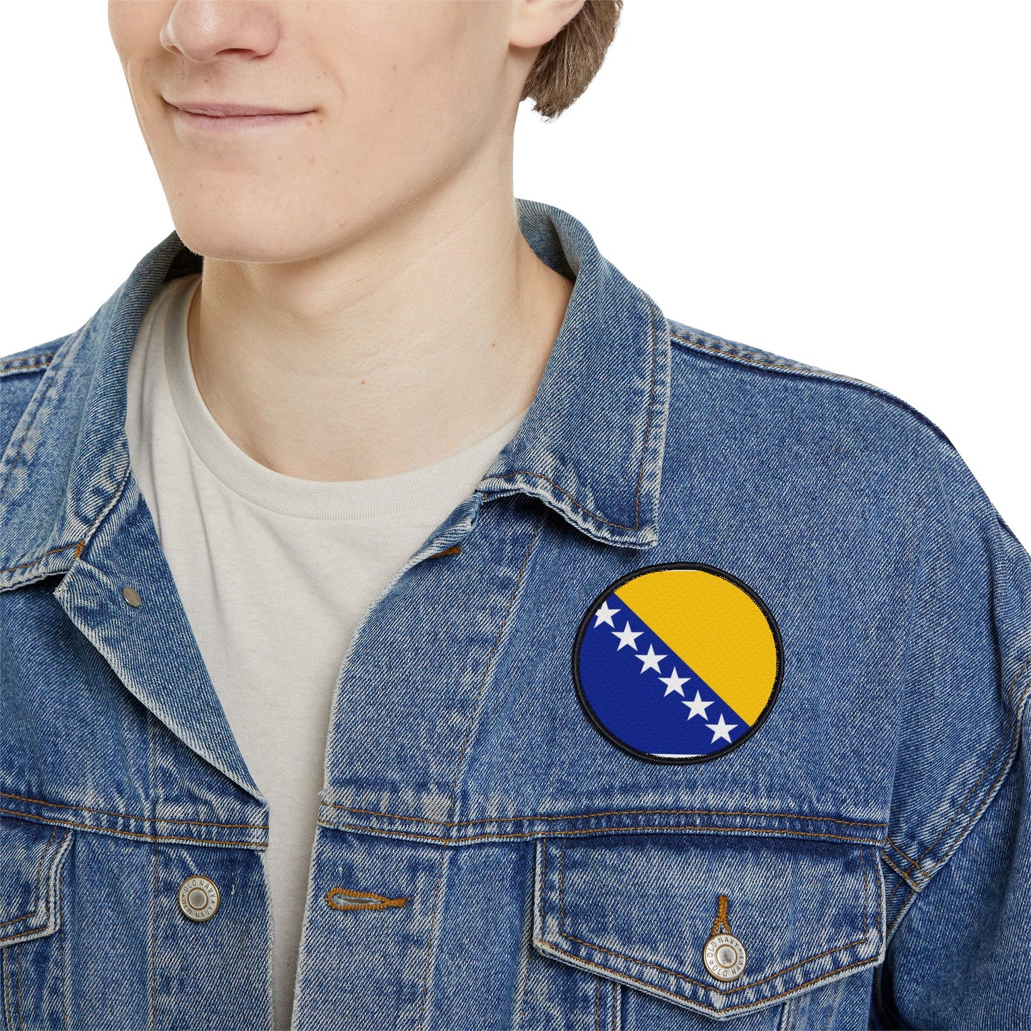Flag Village Bosnia And Herzegovina Flag Embroidery Iron-On Patches