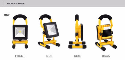 Flag Village Ultrathin rechargeable led flood light 10W waterproof IP65 portable Spotlight Outdoor Floodlight lamp camping light