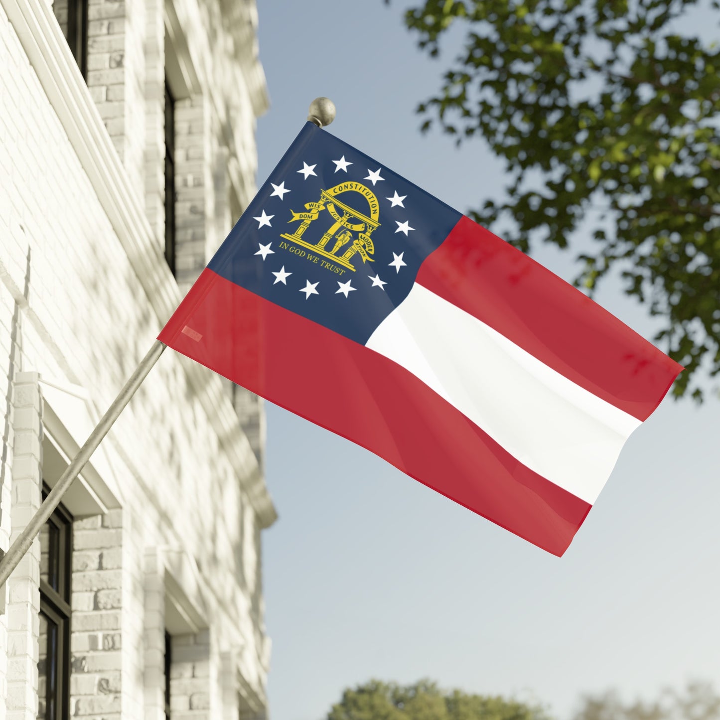 Flag Village USA Georgia State Flag 18" x 12" / 36" x 24" / 60" x 36"