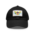 Flag Village Virgin Islands(U.S. Virgin Islands) Flag Hat Cap with Leather Patch