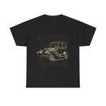 Flag Village USA Vintage Car Flag T-SHIRT Heavy Cotton Tee USA0005