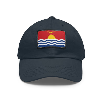 Flag Village Kiribati Flag Hat Cap with Leather Patch
