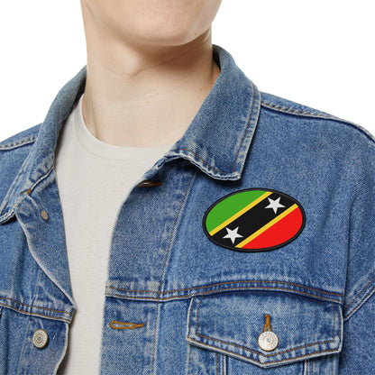 Flag Village Saint Kitts And Nevis Flag Embroidery Iron-On Patches