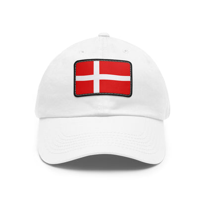 Flag Village Denmark Flag Hat Cap with Leather Patch