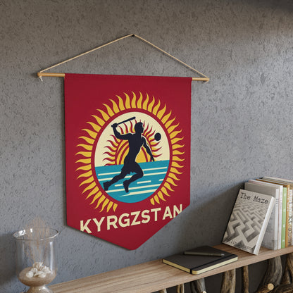 Flag Village Kyrgyzstan Flag Pennant Sporting Home Wall decoration KGZ0001