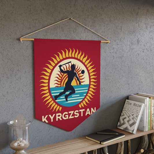 Flag Village Kyrgyzstan Flag Pennant Sporting Home Wall decoration KGZ0001