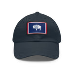 Flag Village USA Wyoming State Flag Hat Cap with Leather Patch