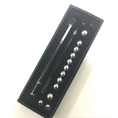 Flag Village Stress Reducer Relief Toys Gift Box funny black golden kits Fidget magnetic polar pen with stylus ball pen