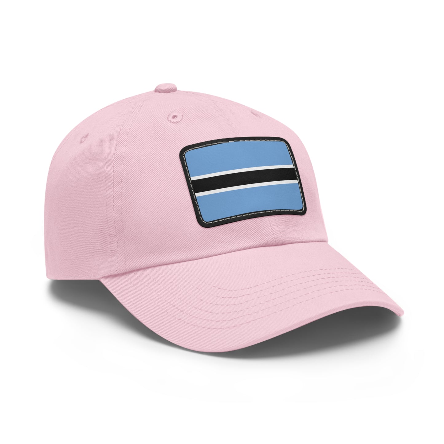 Flag Village Botswana Flag Hat Cap with Leather Patch