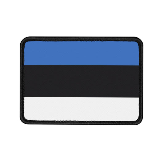 Flag Village Estonia Flag Embroidery Iron-On Patches