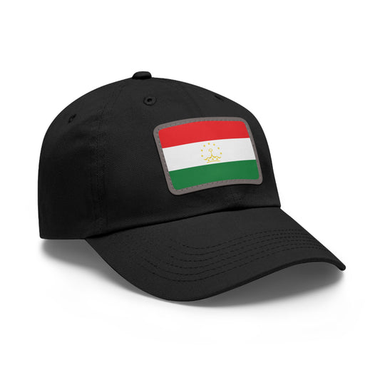 Flag Village Tajikistan Flag Hat Cap with Leather Patch