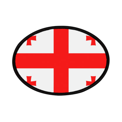Flag Village Georgia Flag Embroidery Iron-On Patches