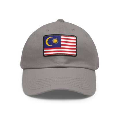 Flag Village Malaysia Flag Hat Cap with Leather Patch