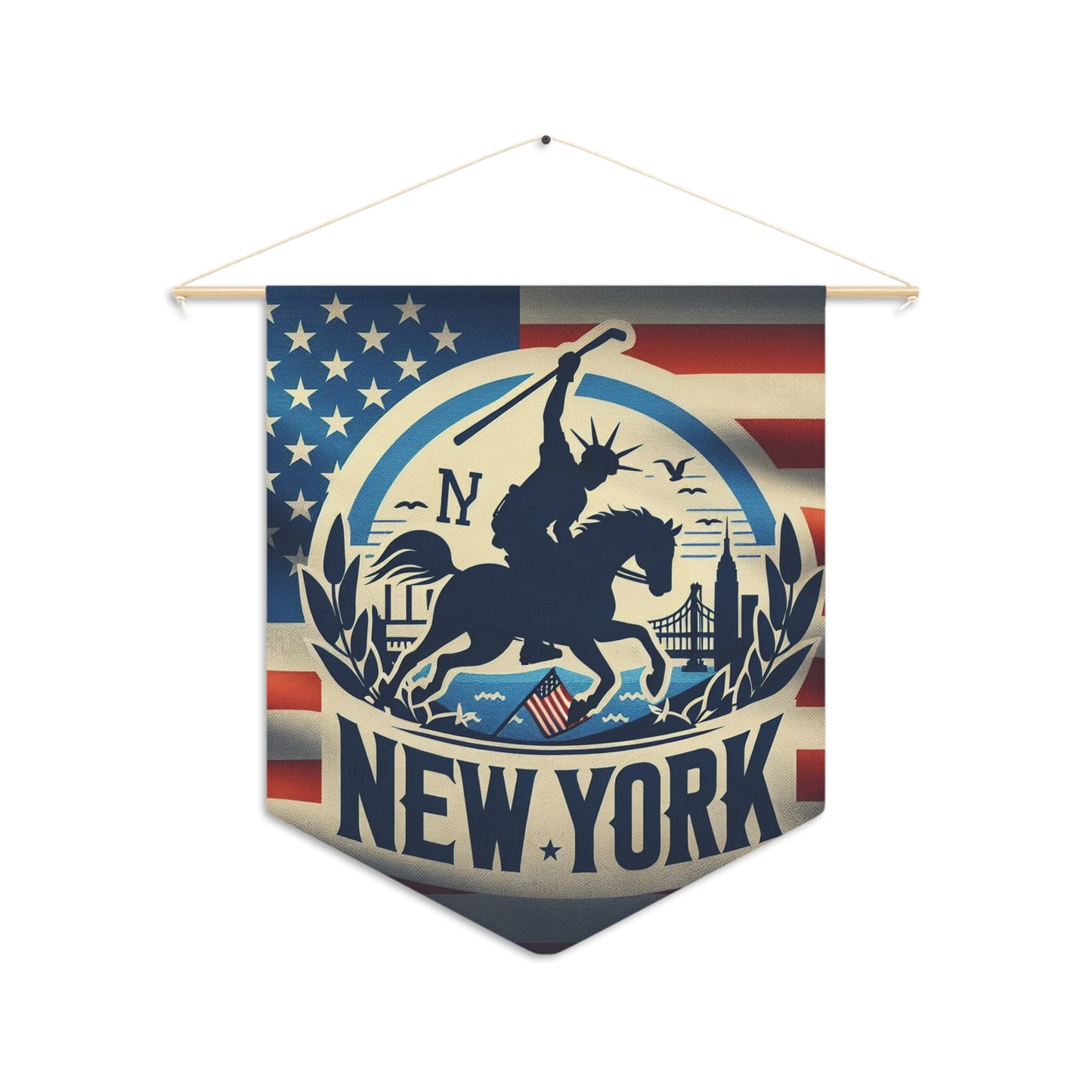 Flag Village New York State Flag Pennant Sporting Home Wall decoration NY0002