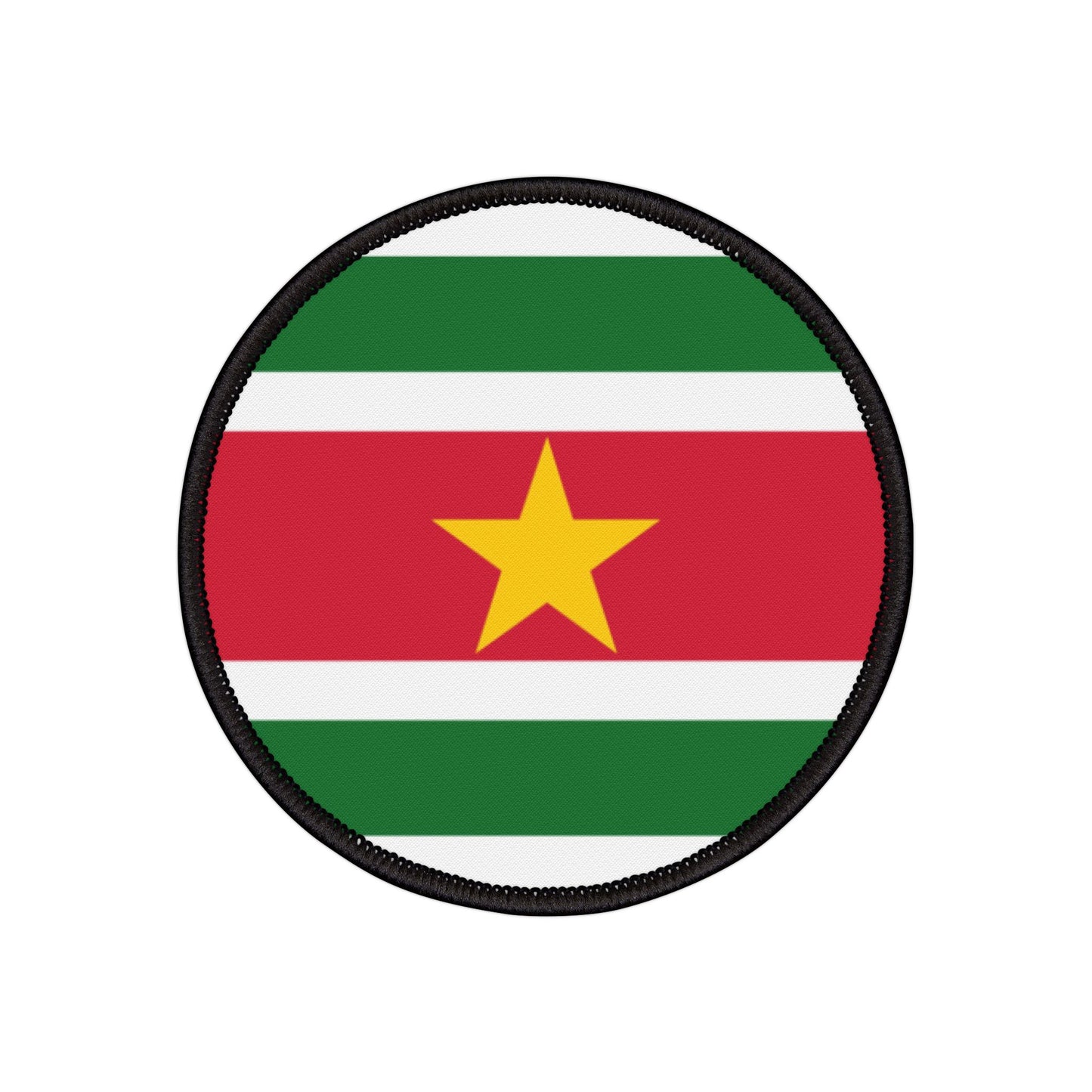Flag Village Suriname Flag Embroidery Iron-On Patches