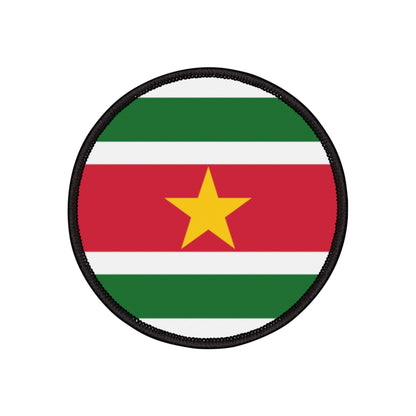 Flag Village Suriname Flag Embroidery Iron-On Patches