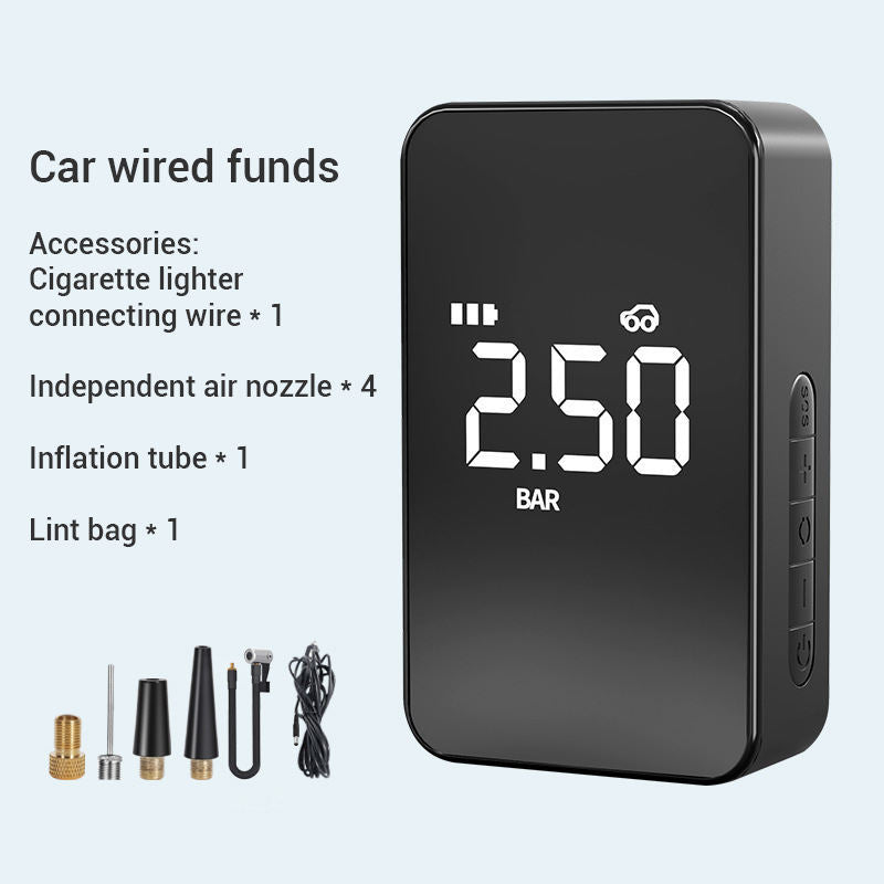 Flag Village Auto Tools Wireless Intelligent On-board Inflator Pump, Small And Portable