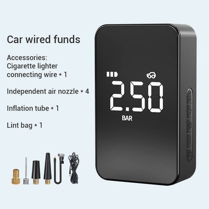 Flag Village Auto Tools Wireless Intelligent On-board Inflator Pump, Small And Portable