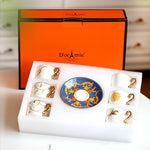 Flag Village Fashion Small Turkish Coffee Cup And Saucer Tea Set Gift Box