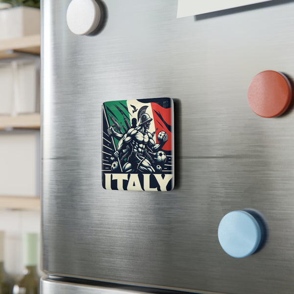 Flag Village Italy Flag Sporting Porcelain Magnet, Square ITA0006