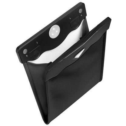 Flag Village Auto Tools LED Car Trash Can Organizer Garbage Holder Automobiles Storage Bag Accessories Auto Door Seat Back Visor Trash Bin Paper Dustbin