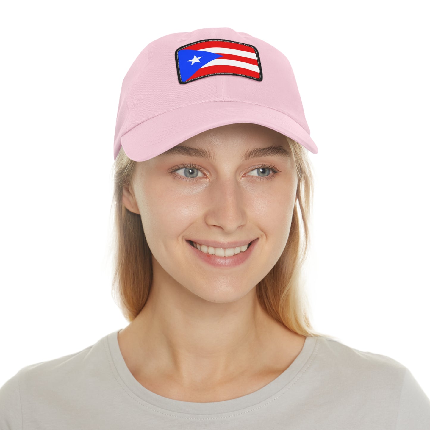 Flag Village USA Puerto Rico State Flag Hat Cap with Leather Patch