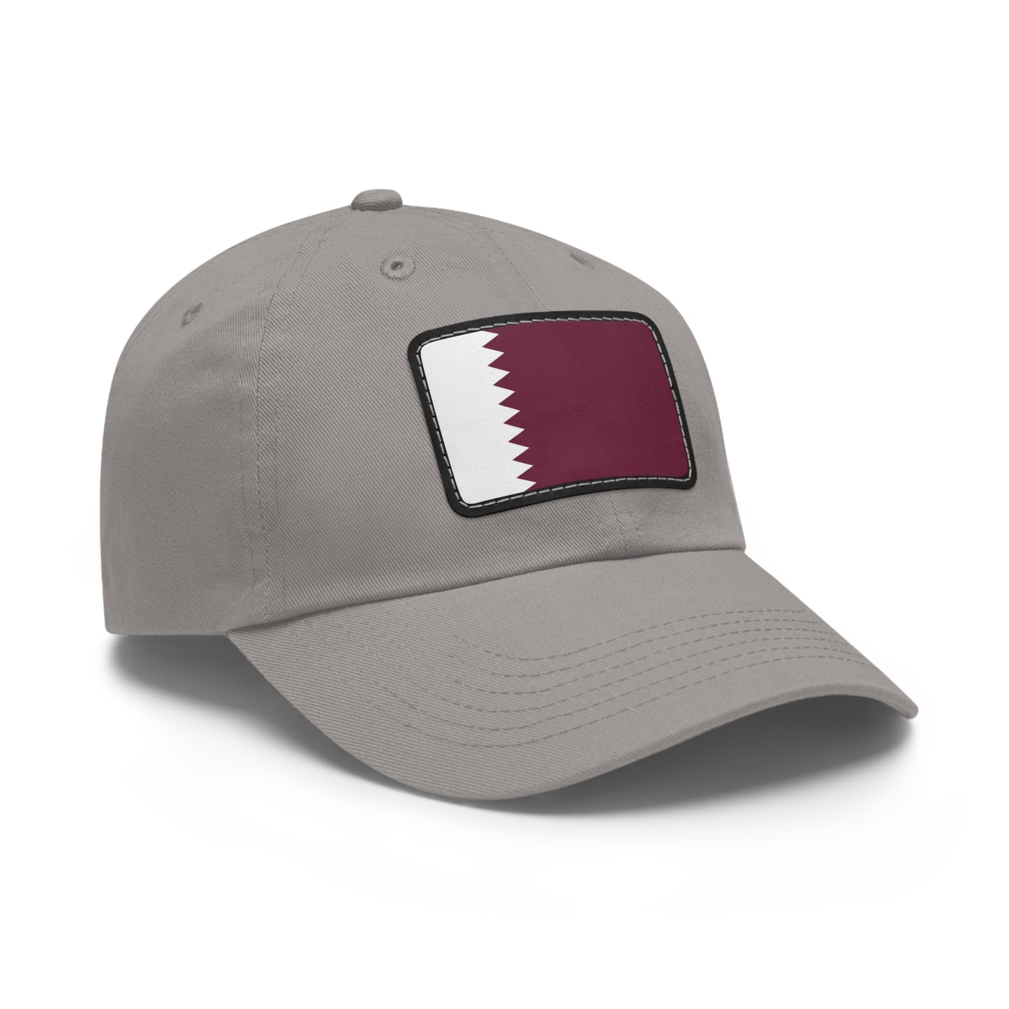Flag Village Qatar Flag Hat Cap with Leather Patch