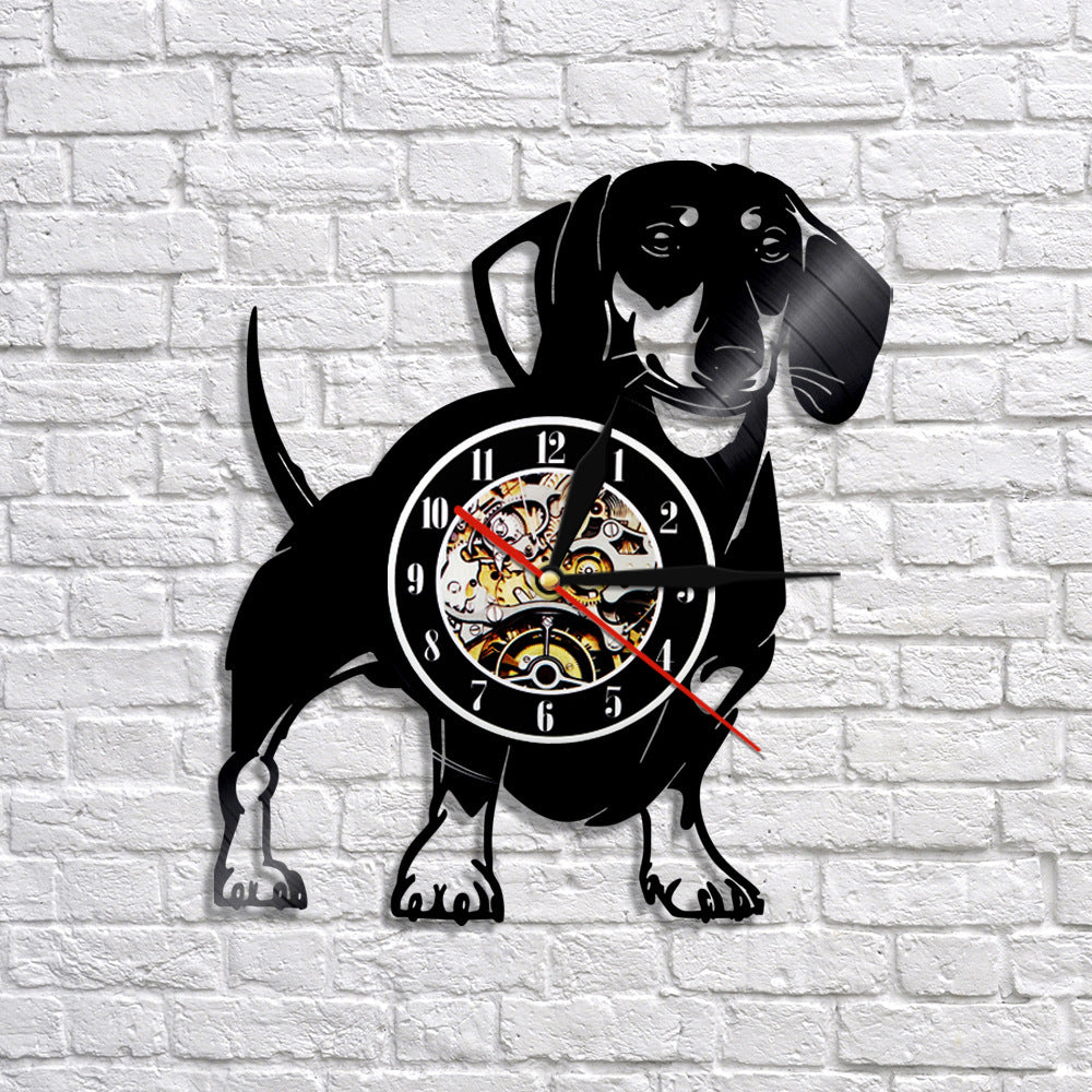 Flag Village Wall Clock Dog Breed Gifts
