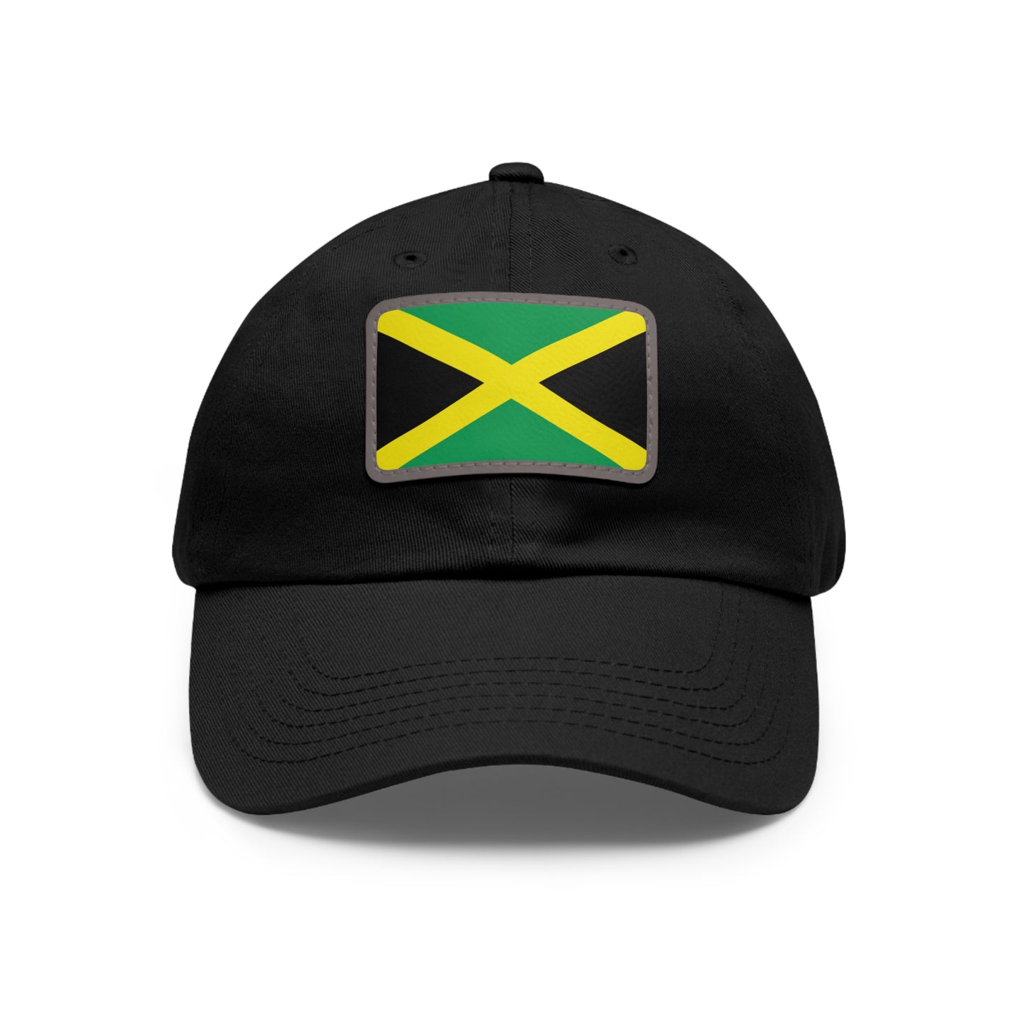 Flag Village Jamaica Flag Hat Cap with Leather Patch