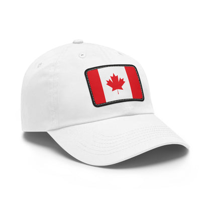 Flag Village Canada Flag Hat Cap with Leather Patch