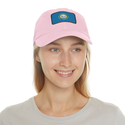 Flag Village USA South Dakota State Flag Hat Cap with Leather Patch