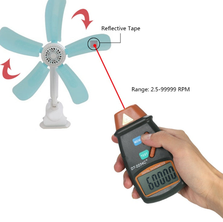 Flag Village Auto Tools Digital Tachometer