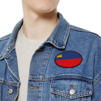 Flag Village Liechtenstein Flag Embroidery Iron-On Patches