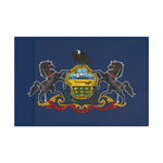 Flag Village Pennsylvania State Military Flag 18" x 12"