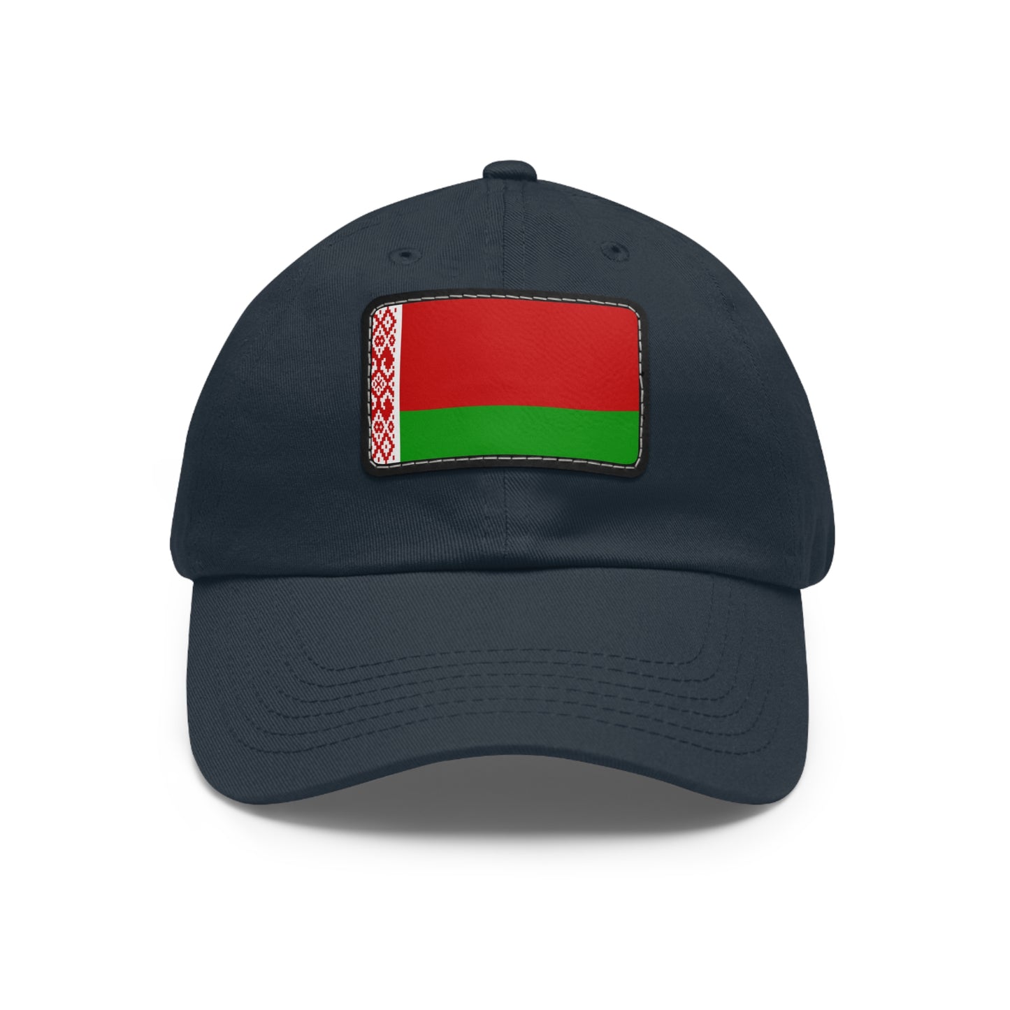 Flag Village Belarus Flag Hat Cap with Leather Patch