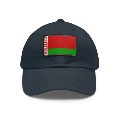 Flag Village Belarus Flag Hat Cap with Leather Patch