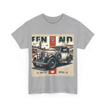 Flag Village UK Vintage Car Flag T-SHIRT Heavy Cotton Tee UK0021