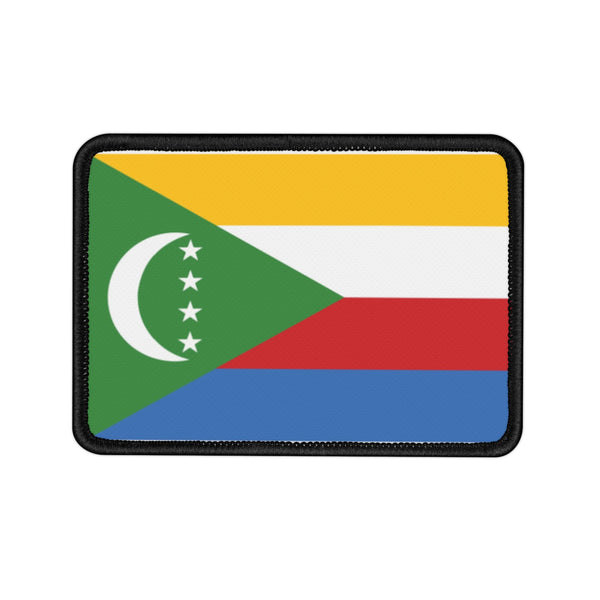 Flag Village Comoros Flag Embroidered Iron-On Patch