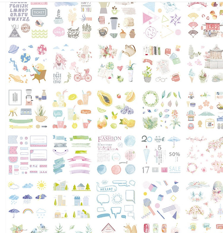 Flag Village Gift box set sticker