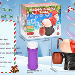Flag Village Electric Santa Claus Bubbles Machine Blowing Bubbles Music Light Entertainment Toy Prank Funny Ornament Christmas Gifts Christmas Decorations