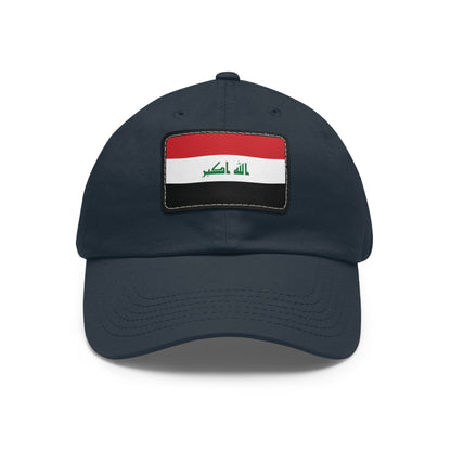 Flag Village Iraq Flag Hat Cap with Leather Patch