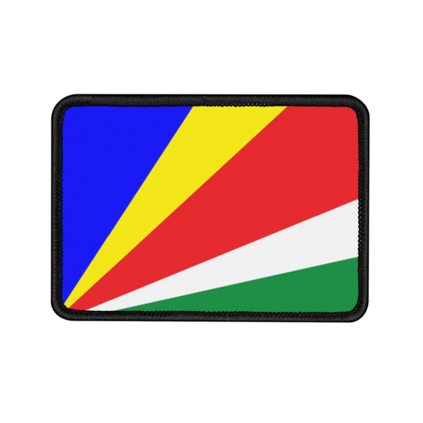 Flag Village Seychelles State Flag Embroidered Iron-On Patch